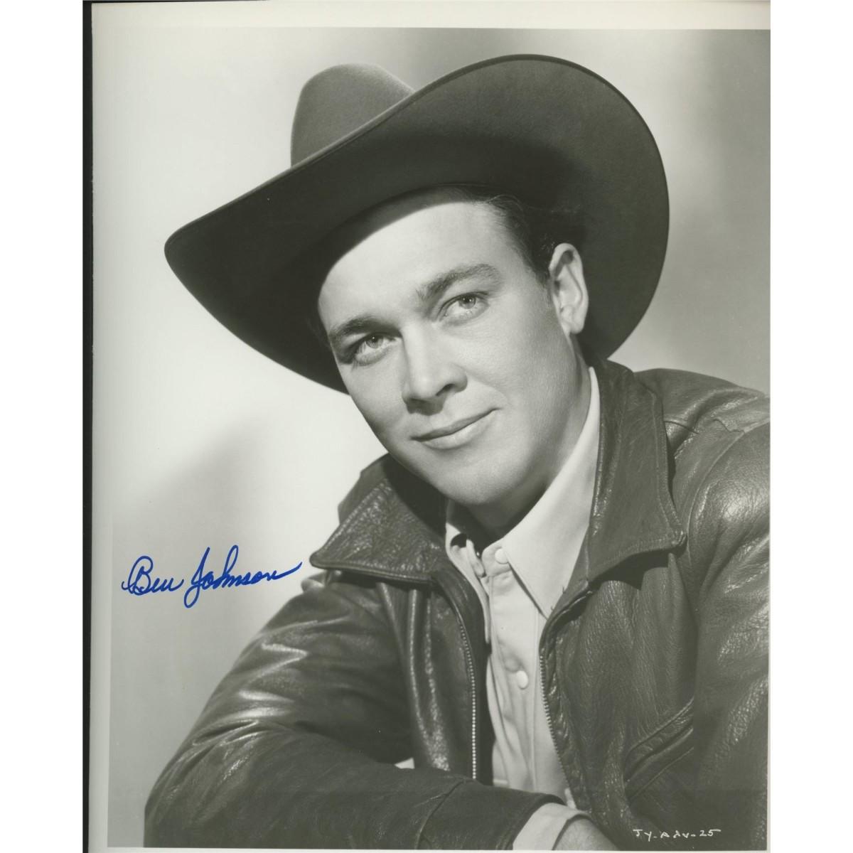 Ben Johnson signed photo