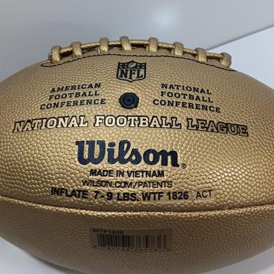 Gold colored "THE DUKE"  Wilson NFL AFC - NFC - Football -