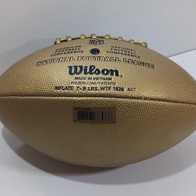 Gold colored "THE DUKE"  Wilson NFL AFC - NFC - Football -