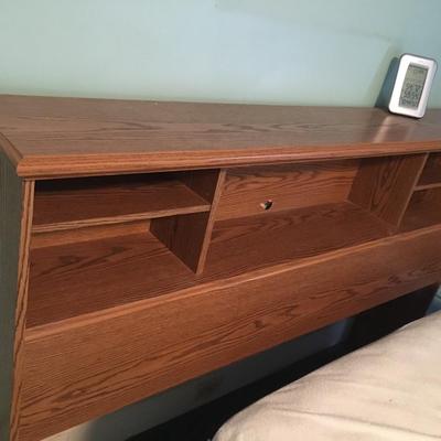 Vintage Wood Queen Size Headboard