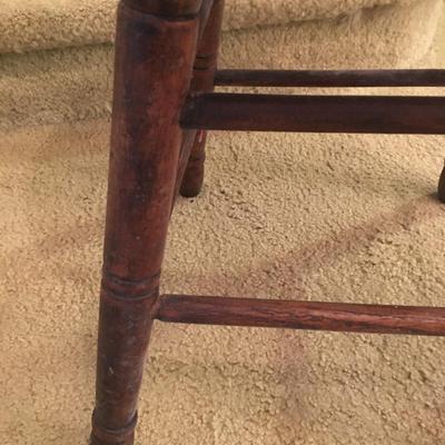 Vintage small wood stool