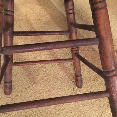 Vintage small wood stool