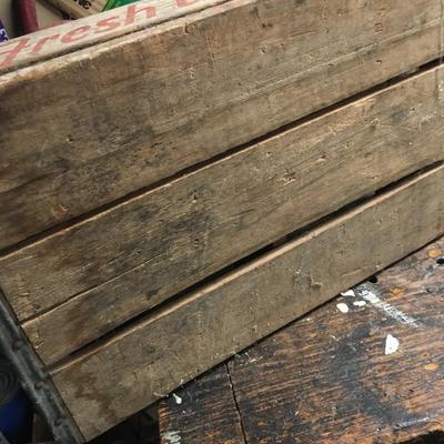 Vintage wooden 7 Up crate
