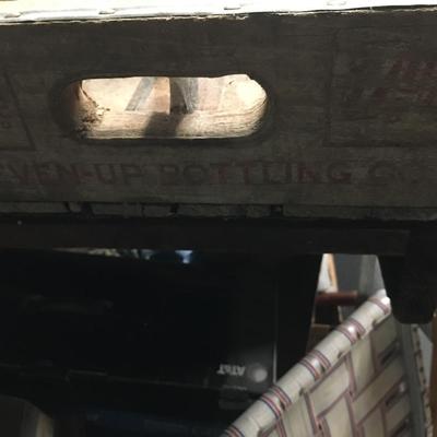 Vintage wooden 7 Up crate