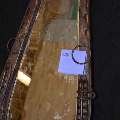 Antique Horse Collar Mirror 25x14