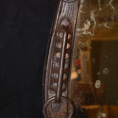 Antique Horse Collar Mirror 25x14