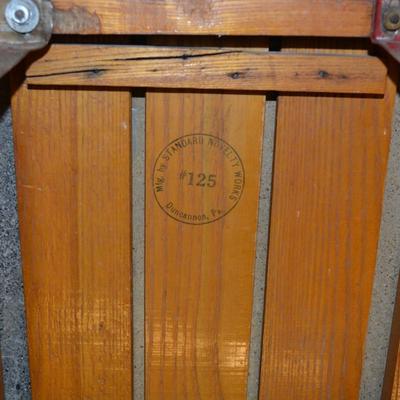 Vintage "Lightning Guider" Metal Runner Sled 56.5"