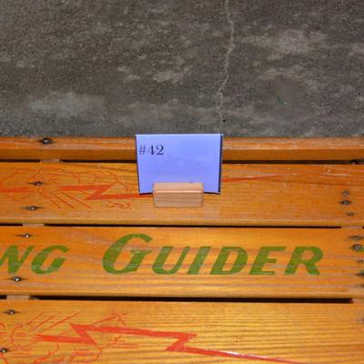 Vintage "Lightning Guider" Metal Runner Sled 56.5"