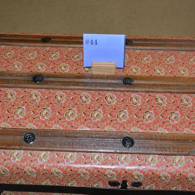 Very Vintage Wood Handled Trunk with Insert Tray 28x17x15