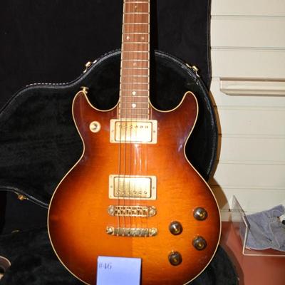 IBANEZ "Artist" Solid Body 2 Pick-Up Electric Guitar with Hard Case 43x16x5