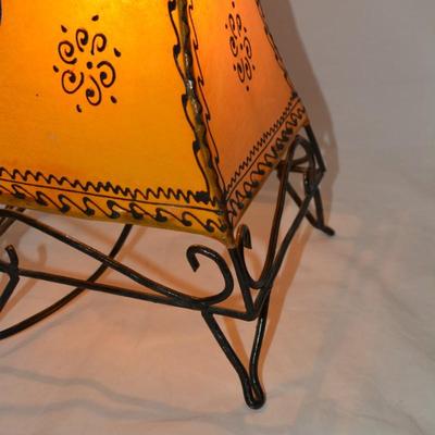Beautiful Leather Shade Lamp 23.5x9.5