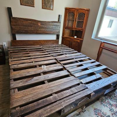 King size pallet bed frame
