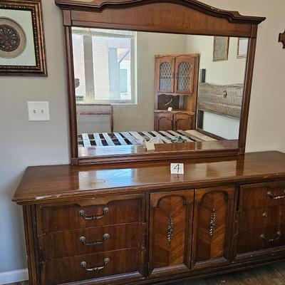 Dresser with mirror