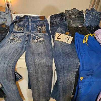 Jeans and Pants, 12 pair