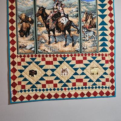 Indian wall quilt 54 X 47