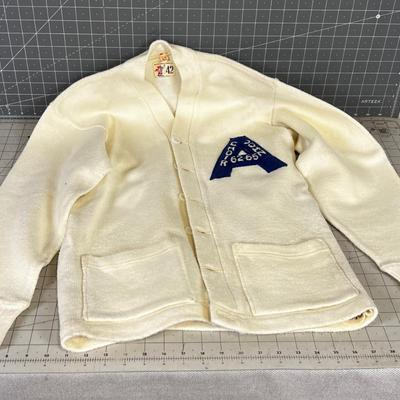 Vintage LETTER SWEATER for CHOIR with "A" 