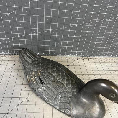  Brass DUCK Full of Liquid ?? Not sure why or what 