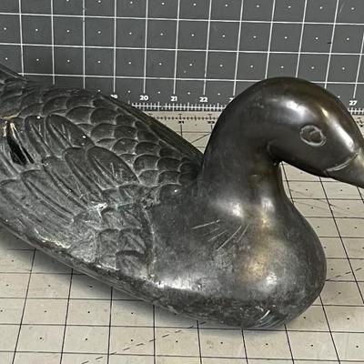  Brass DUCK Full of Liquid ?? Not sure why or what 