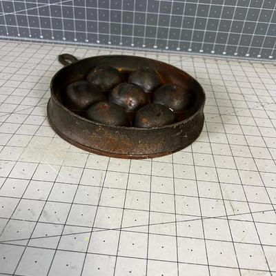 Aebleskiver Pan, Cast Iron 