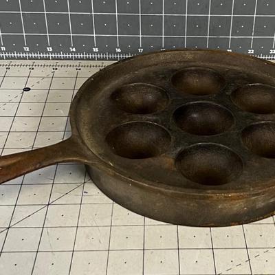 Aebleskiver Pan, Cast Iron 