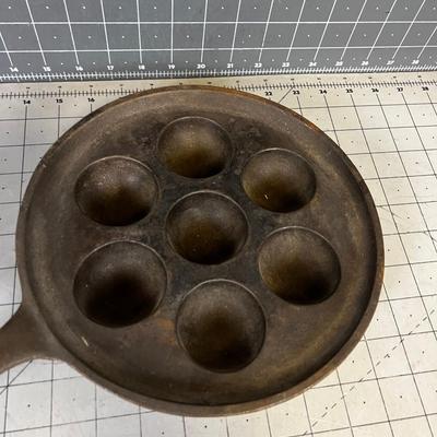 Aebleskiver Pan, Cast Iron 