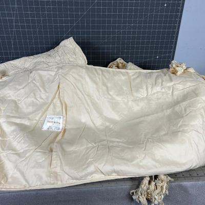  Large Pile (22)  of Matching KING Shams, Butter Color