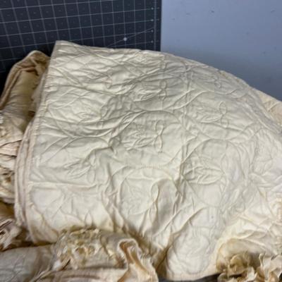  Large Pile (22)  of Matching KING Shams, Butter Color