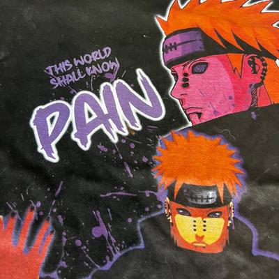 "This World Shall Know Pain" Naruto Size Large T-Shirt