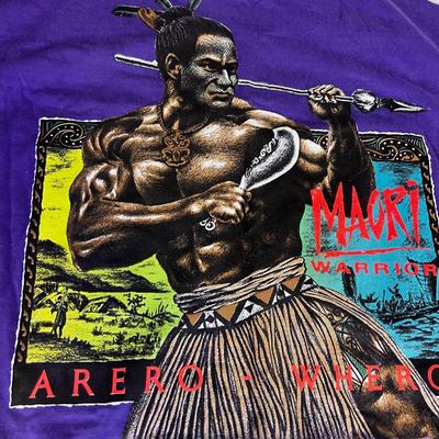 MÄori Warrior T-Shirt Size Large 