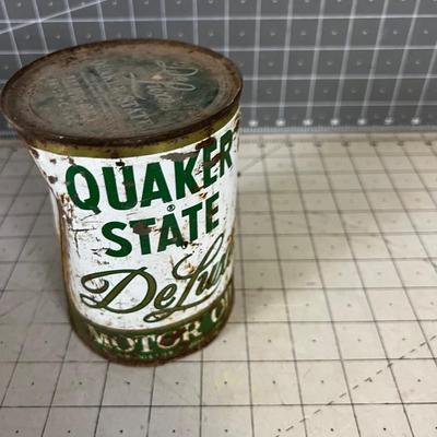 Metal Quaker State Oil Can (full)