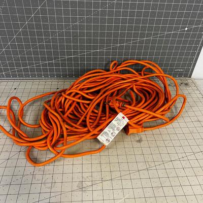 100' Extension Cord ORANGE! 