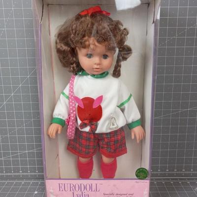 Vintage 1980's Lucky Bell Euro Doll Lydia w/ Original Box