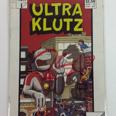  ONWARD COMICS ULTRA KLUTZ 1986 First 5 Issues lot