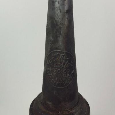 vintage MASTER OIL SPOUT & BALL GLASS JAR