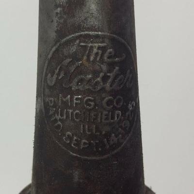 vintage MASTER OIL SPOUT & BALL GLASS JAR