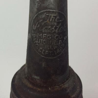 vintage MASTER OIL SPOUT & BALL GLASS JAR