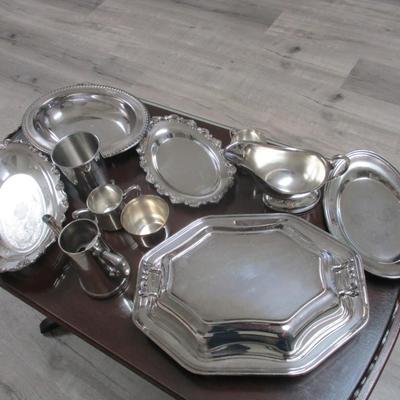 Silverplated Serving Dishes - H