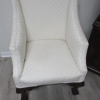 Upholstered Formal Sitting Chair- H