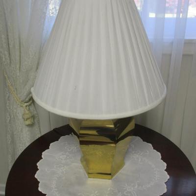 Pair Of Brass Table Lamp - H