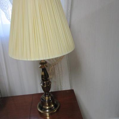 Pair Of Brass Table Lamps - H