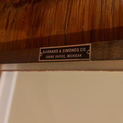 Wooden Bench with Woven Seat (LR-MG)