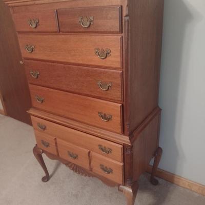 Vintage Solid Wood Two Over Four Chest of Drawers
