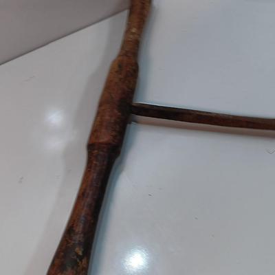 Antique T Handled Hand Wood Drill / Auger Barn Beam