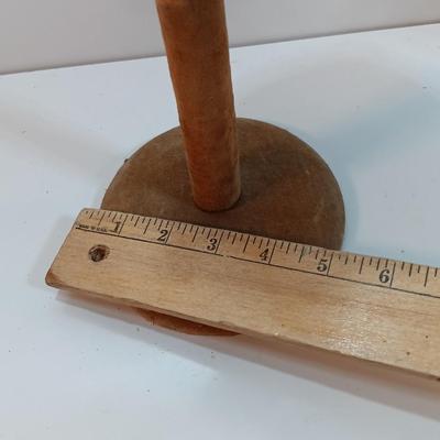 Vintage Side Eye Woman Head Wig/ Hat Stand With felt covered base. "Check your Hat Please"