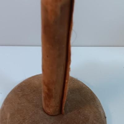 Vintage Side Eye Woman Head Wig/ Hat Stand With felt covered base. "Check your Hat Please"