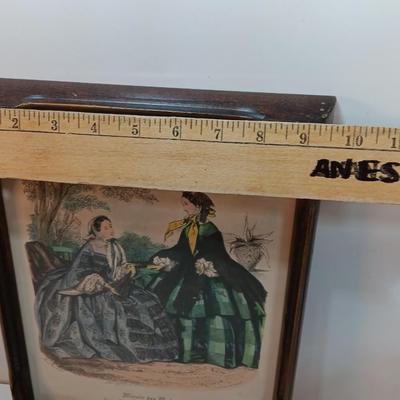 Vintage Miroir des Modes Fashion Print-Paris-Antique Framed Print