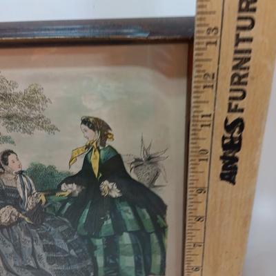 Vintage Miroir des Modes Fashion Print-Paris-Antique Framed Print