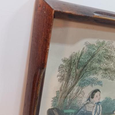 Vintage Miroir des Modes Fashion Print-Paris-Antique Framed Print