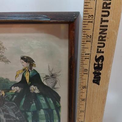 Vintage Miroir des Modes Fashion Print-Paris-Antique Framed Print