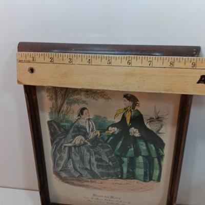 Vintage Miroir des Modes Fashion Print-Paris-Antique Framed Print